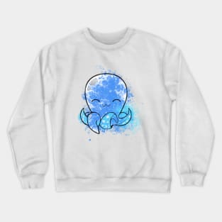 Cute blue octopus Crewneck Sweatshirt